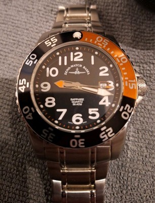 Zeno Watch Basel Airplane Diver II 6350Q-a1-5M  50ATM Swiss Made