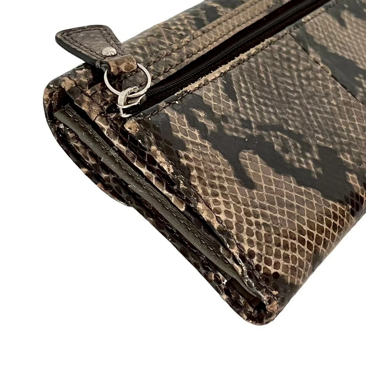 Used COACH Long Wallet Wallet Python Embossed Lon… - image 7