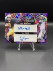 2024 Leaf Vivid Colorful Combos Duos Joe Montana CJ Carr Auto Purple Crystals /2