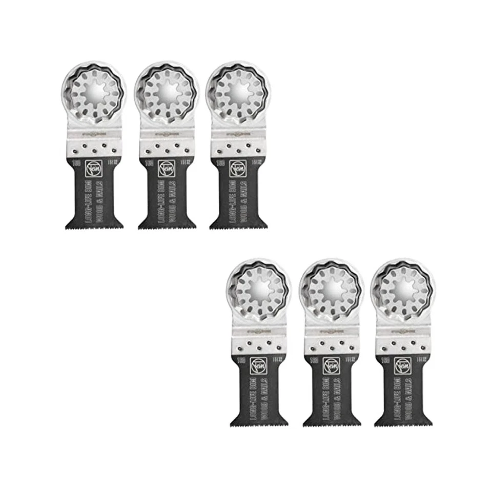 Fein 6 Pack of StarLock E-Cut Bi-Metal Long-Life Saw Blade Pack, 63502160270-2PK - Image 1 of 1