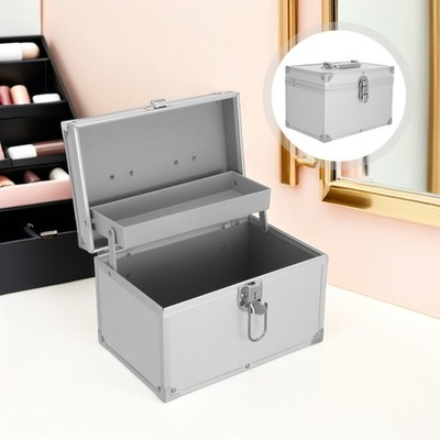 Auflagenbox Aluminium Werkzeugkiste Aluminium-Aufbewahrungskoffer Klein