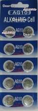 10 Pk AG10 LR1130 389 390 189 L1131 LR54 D389 Alkaline Button Cell Battery