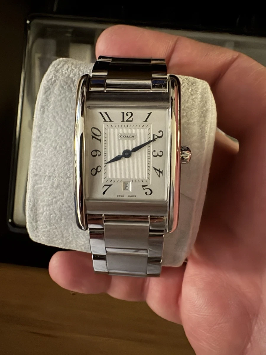 Coach Stainless Steel Band Rectangle Wristwatches for sale  display picture 1