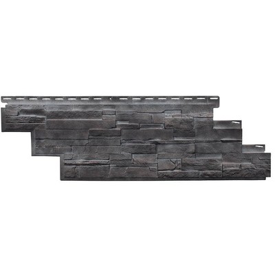 NovikStone Dry Stack Stone (13.1 in. x 41.5 in.) Stone Siding in Lava (10 Panels
