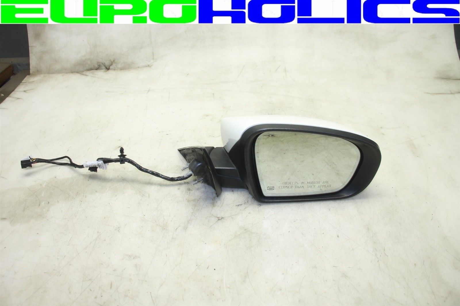 OEM Maserati M157 Ghibli 14-17 Right Passenger Power Folding Door Mirror WHITE