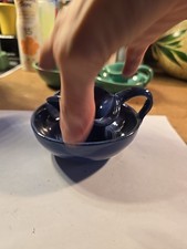 Bauer Matt Carlton Candlestick Holder Cobalt Mint