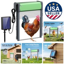 Weatherproof Aluminum Alloy Automatic Chicken Coop Door - Remote Control 