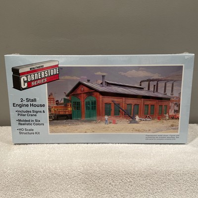 Walthers HO Cornerstone 2-Stall Engine House Building Kit 933-3007