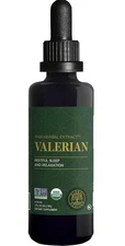 Global Healing Valerian Root Organic Herbal Extract, Sleep Support, 2 Fl oz