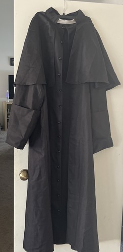 black clergy robe costume