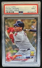 2018 Topps Rafael Devers RC Gold Rookie #/2018 Red Sox PSA 9