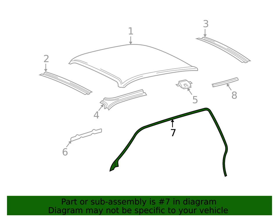 Подлинный Ford Weatherstrip 4W1Z-5451822-AA QTY 1 - Изображение 3 из 4