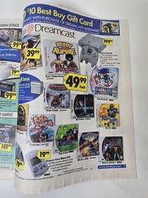 Best Buy Sept 12 1999 Dreamcast Launch Era Sonic Adventure 31 Page Circular