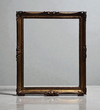 CORNICE SPECCHIERA LEGNO DORATO STILE BAROCCHETTO 66x56 VINTAGE SEC. META'  '900
