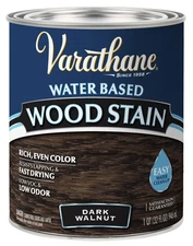 Varathane Dark Walnut Water Based Wood Stain Quart Fast Drying Low Odor