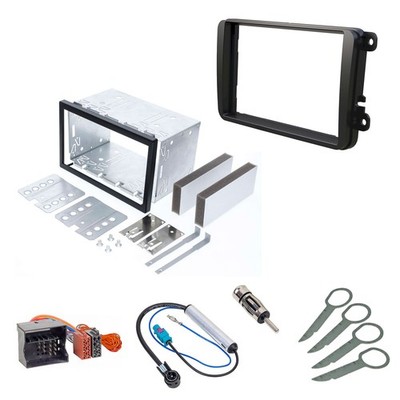 Doppel DIN Einbau Set für Skoda Superb II Kombi 3T5 Bj 2009-2015 Kombi