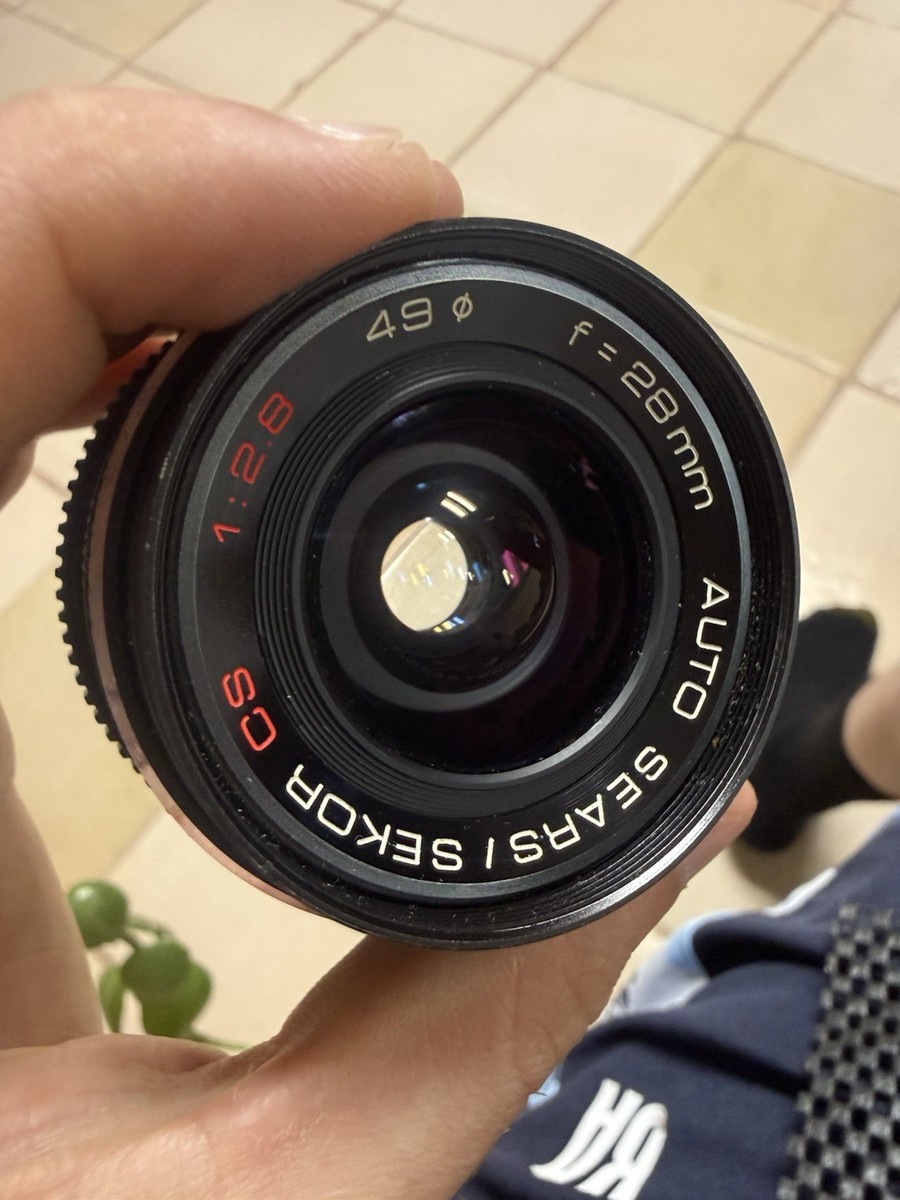 SEARS Branded Mamiya Auto Sekor CS 28mm F/2.8 Wide Lens NC/CS