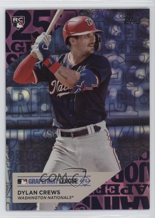2025 Topps Series 1 Training Grounds Pink Foil Dylan Crews #TG-20 Rookie RC 10no