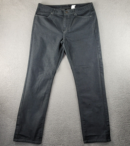 McDonalds Jeans Mens 36 Black Straight Leg Employee Uniform Replacement Bottoms - 第 1/15 張圖片