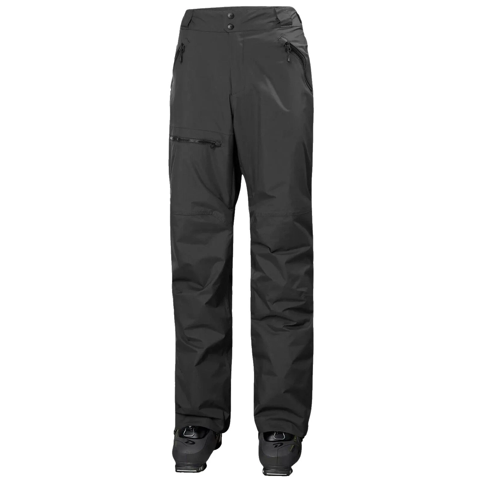 Helly Hansen Talla L Negro Pantalones de nieve de deportes de invierno y Baberos