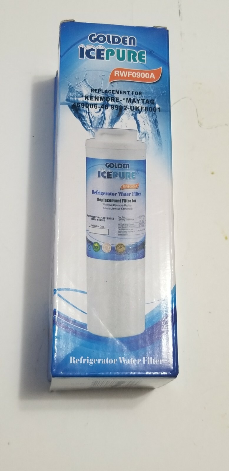 1 Golden Icepure RWF0900A Refrigerator Water Replacement Filter (New