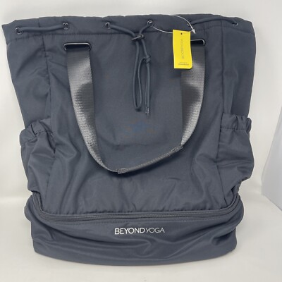 Beyond Yoga Black Convertible Gym Bag One Size 695112000-beyond-yoga-gym-tote  main image 4