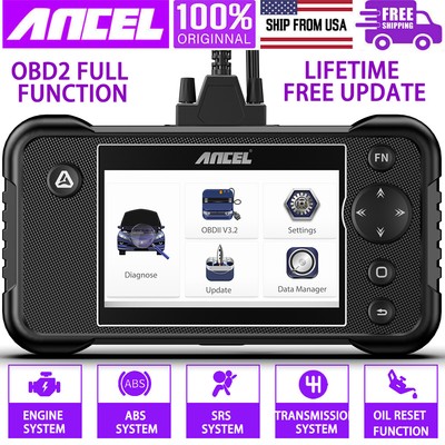 ANCEL FX3000 Elite OBD2 Diagnostic Scanner Tool ABS SRS Engine  Oil Reset WIFI