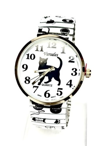Assorted Cat Lovers, Cats Novelty Stretch Watch (7 watches set)