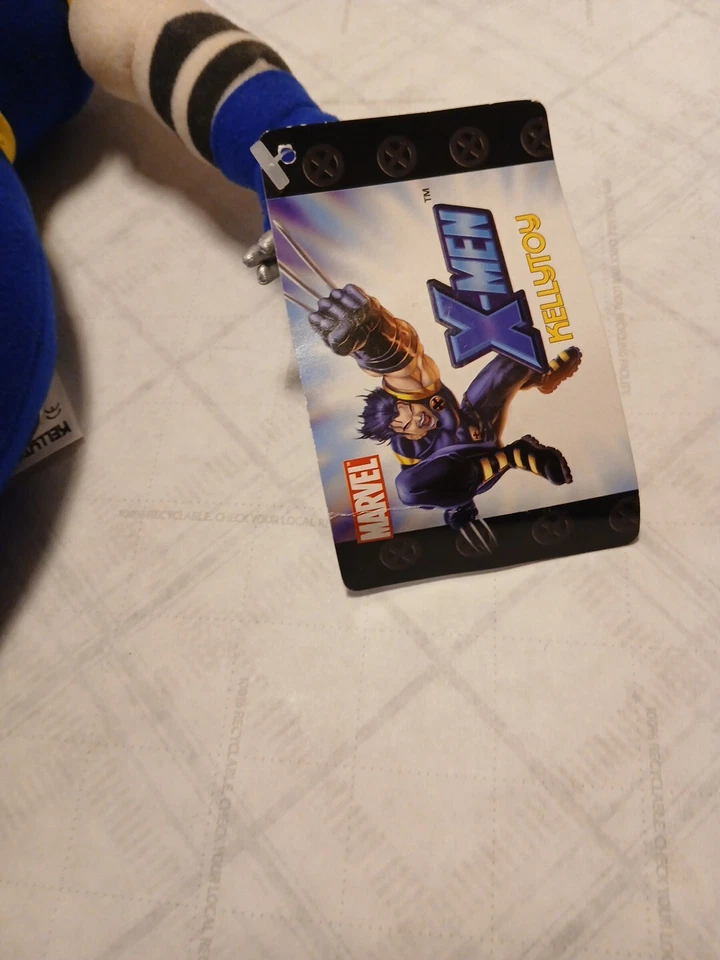 Marvel Xmen Kelly Toy Wolverine Plush 2003 W/ Tags - Image 2 of 4