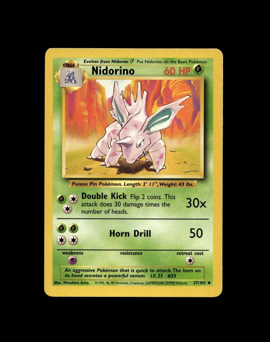 Nidorino Pokemon Card for sale | eBay