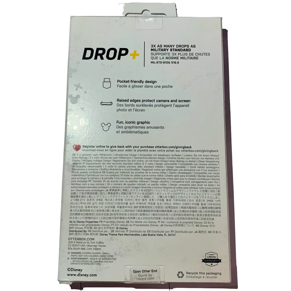 Funda Disney Otterbox Drop + Symmetry Series Mickey Mouse iPhone 11 Pro, Xs, X Foto 4 de 4