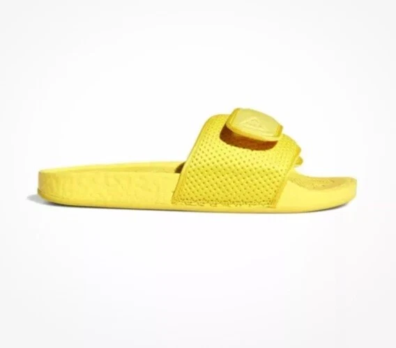 Adidas Pharrell x Chancletas Hu Boost diapositive ""Oro audace"" HO4407 taglia 11