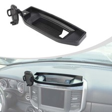 For Dodge Ram 1500 18+ Center Storage Box Mobile Phone Bracket Mount Accessories