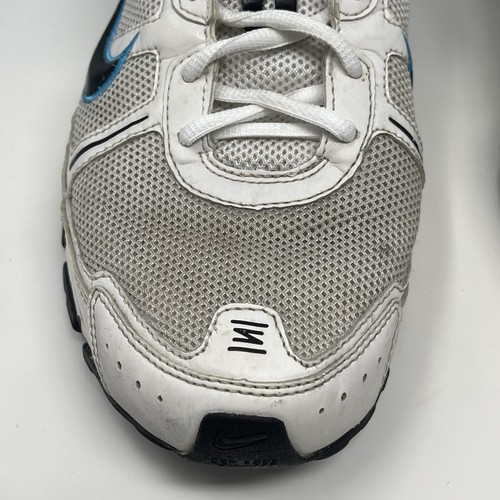 Nike Shox Remix III Sneakers Uomo 11 Bianco Blu Nero Pelle Maglia Scarpe 33151 - Foto 7 di 23