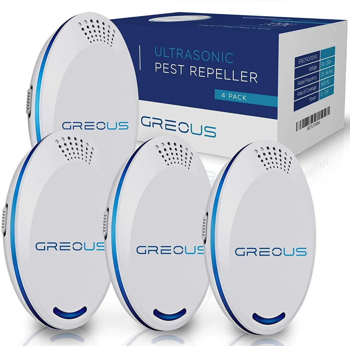 Joblot of 10 x Upgraded Ultrasonic Pest Repeller 4 Pack Pest Defender