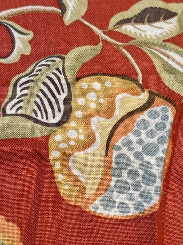 Lot of 2 Duralee Fabric Samples Remnants Azalea Floral Linen **Different Sizes - Picture 19 of 22