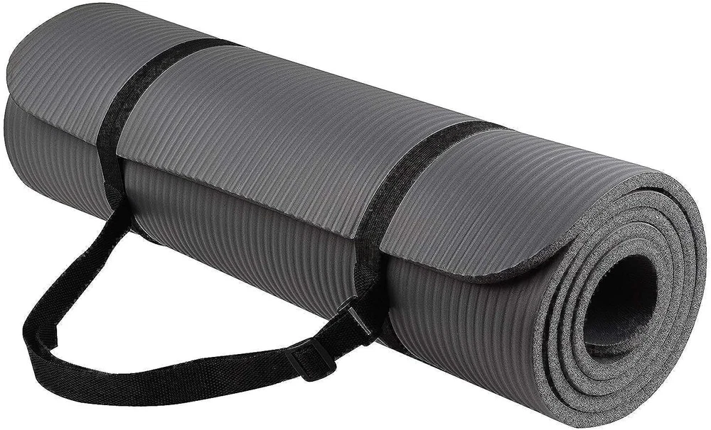Yoga Mat, 1/2-Inch Extra Thick High Density Exercise Mat, Anti-Tear Exercise Yog