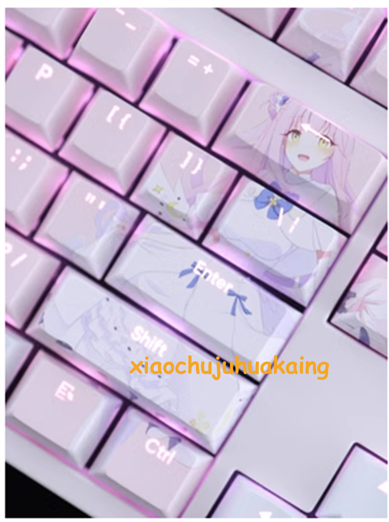 mika♡ Blue Archive Misono Mika Keycaps: PBT Dye Sub Cherry Profile