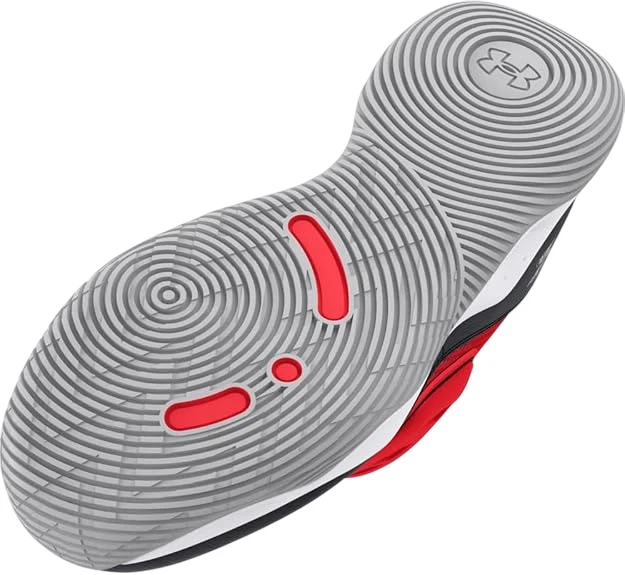 Zapato de baloncesto Under Armour para niños zona preescolar 2 ROJO/NEGRO 3026638-600 Foto 3 de 4