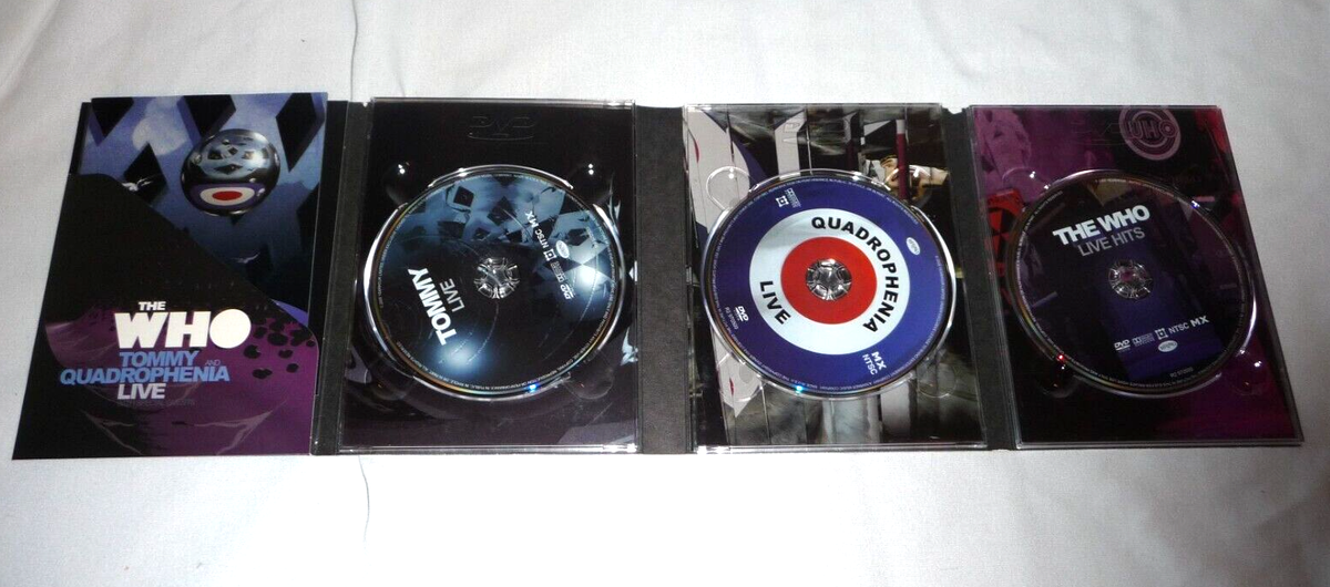 THE WHO Tommy and Quadrophenia Live with Special Guests DVD 3 Disc