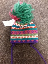 SALE BNWT SATILA LARGE POM PO  HAT STYLE BORIS SIZE 6-9 MONTHS APPROX