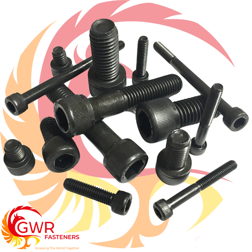 UNC SOCKET CAP HEAD SCREWS HIGH TENSILE BLACK ALLEN KEY BOLTS IMPERIAL COURSE - Picture 4 of 6