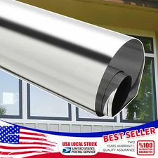 20" x10FT Uncut Roll Window Mirror Silver Chrome Tint Film New Home Office Glass