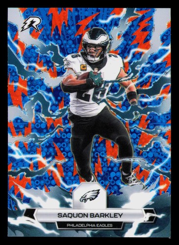 2025 Topps Resurgence #80 Saquon Barkley Blue & Orange Spark Refractor