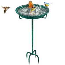 Metal Bird Bath for Outside, 36.2" Height Birdbath Bowl Standing Bird Feeders...