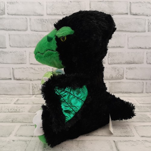 Peluche de 11" dinosaurio pterodáctilo sentado animal de peluche con corazón negro verde nuevo - Imagen 4 de 16