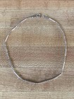 Vintage Italy Sterling Silver 9-3/4" Bar & Bead Chain Link Anklet - 2 Grams — photo 6
