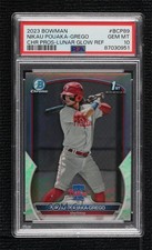 2023 Bowman Chrome Prospects Lunar Glow Refractor Nikau Pouaka-Grego PSA 10 sq1