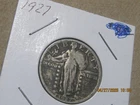 1927 Mint 90% Silver Standing Liberty Quarter