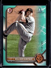 William Kempner 2022 Bowman Draft #BD-3 Aqua /199